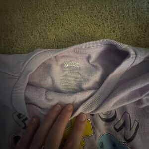 Pokemon Light Purple Graphic Sweatshirt